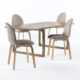 Fritz hansen sammen chair the table